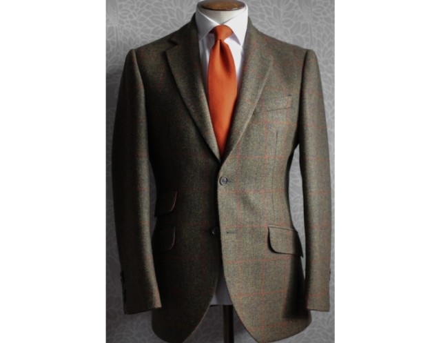 hackett-olive-country-check-tweed-jacket